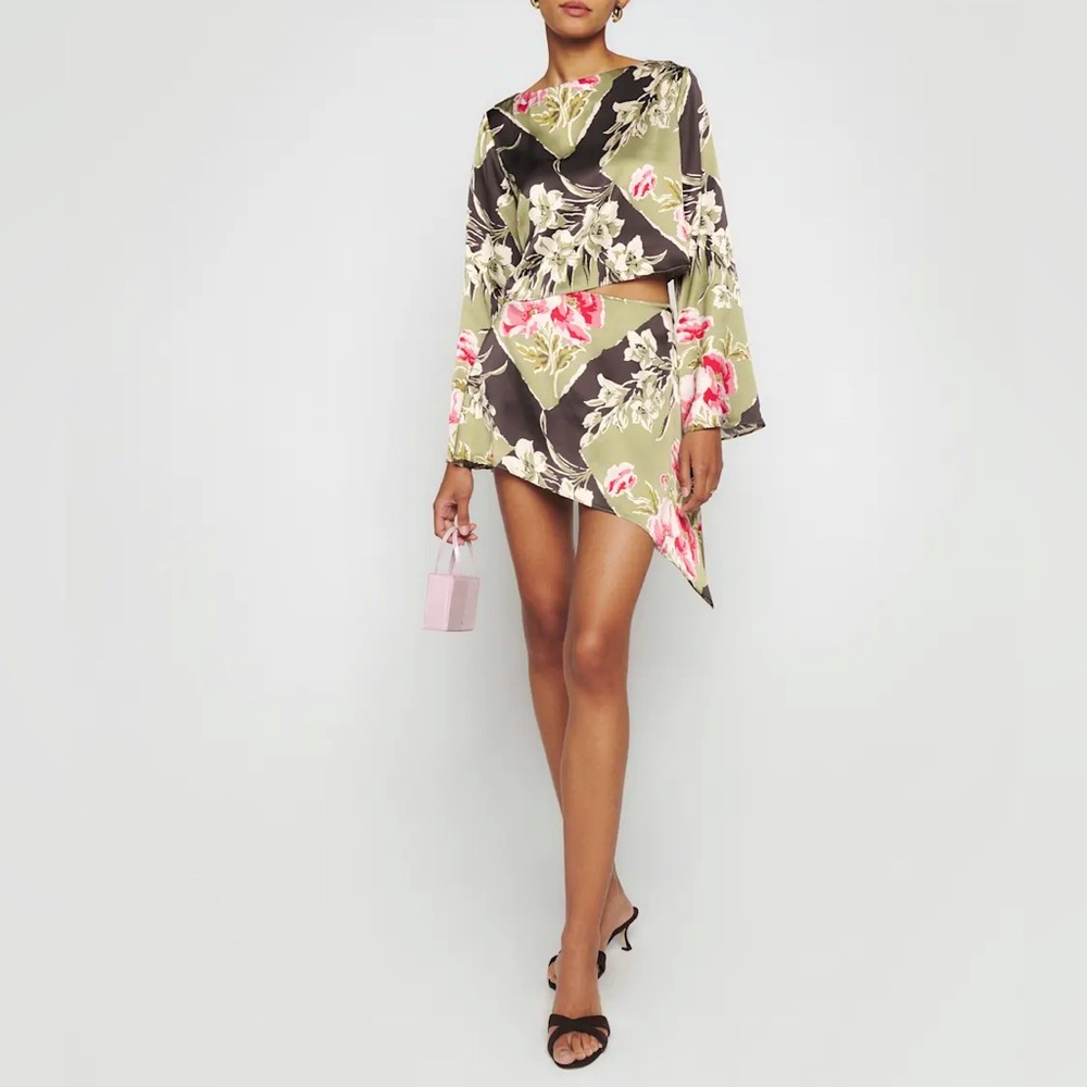 NWOT Reformation Anaya Silk Set - size 8